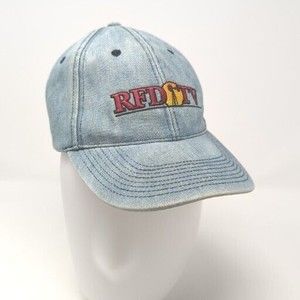 Vintage RFD TV Hat Cap Adjustable Denim Strapback